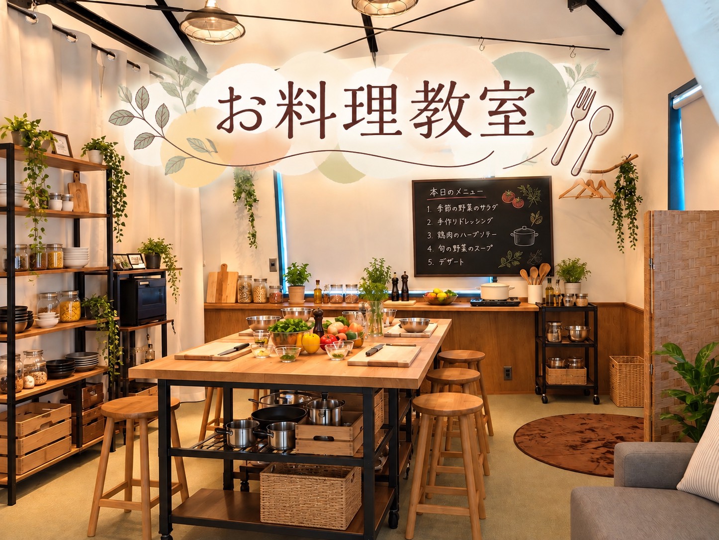 オーガニック野菜を使ったお洒落ランチ